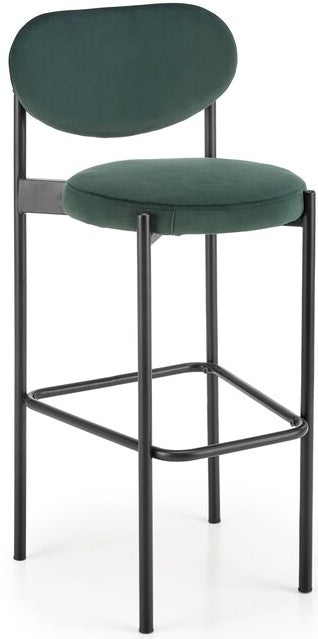 Bar Stool Ancona | size: Width: 42cm, Height: 92cm, Depth: 48cm | color: Green | image: 0 | variant: 1003006