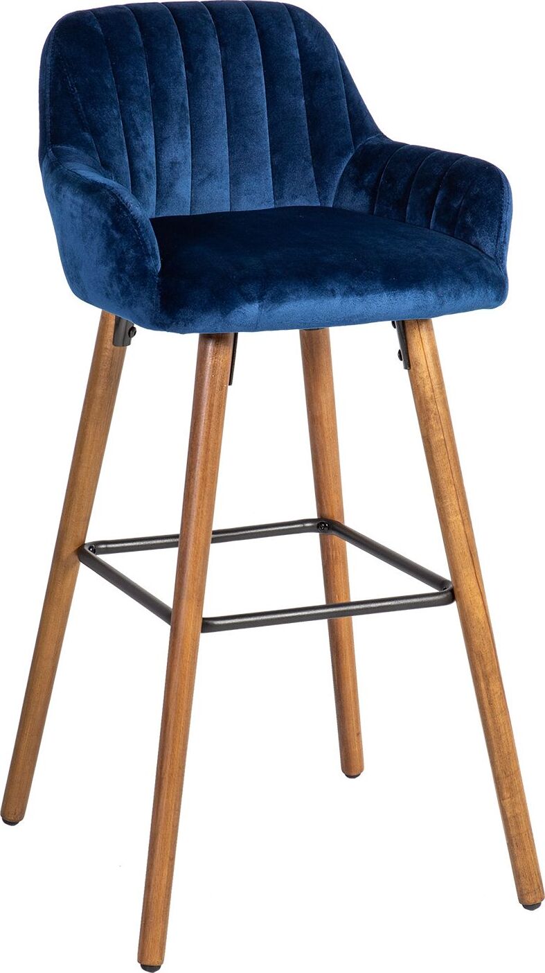 Bar Stool Ariel | size: Length: 52cm, Width: 48cm, Height: 97cm, Depth: 52cm | color: Blue | image: 1 | variant: 1005570