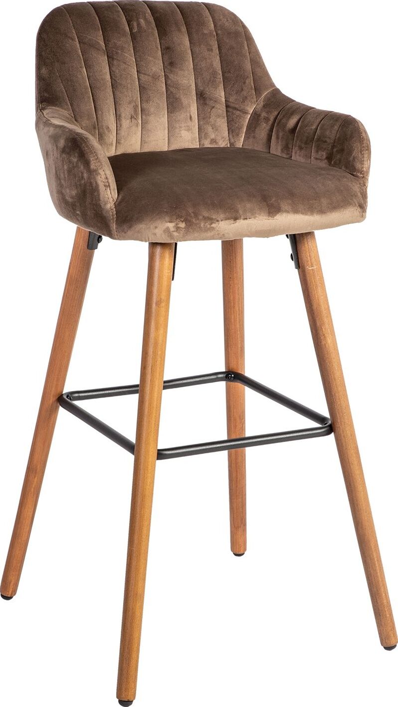 Bar Stool Ariel | size: Length: 52cm, Width: 48cm, Height: 97cm, Depth: 52cm | color: Brown | image: 1 | variant: 1005572