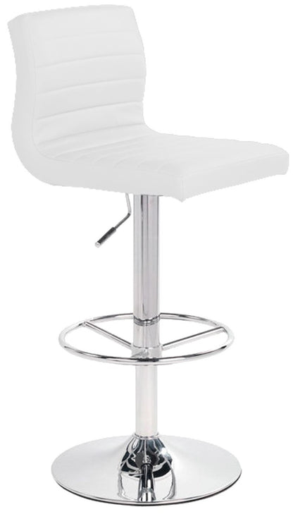 Bar Stool Aura | size: Length: 46cm, Width: 46cm, Height: 88-109cm, Depth: 42cm | color: White | image: 1 | variant: 1005576
