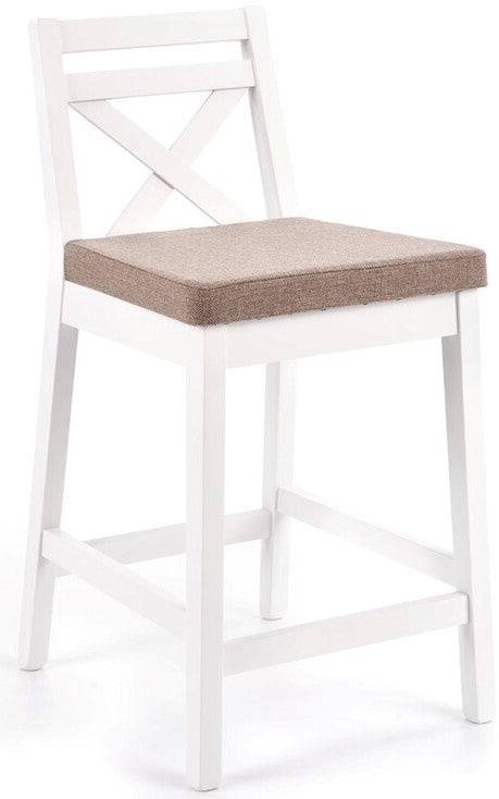 Bar Stool Borys Low | size: Length: 41cm, Width: 41cm, Height: 58-83cm, Depth: 48cm | color: Brown | image: 1 | variant: 1005480
