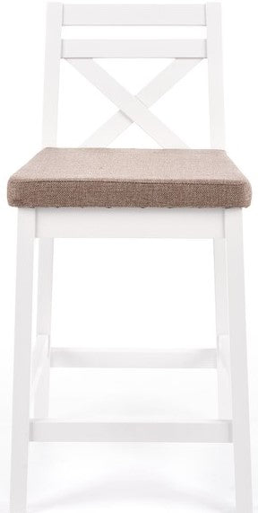 Bar Stool Borys Low | size: Length: 41cm, Width: 41cm, Height: 58-83cm, Depth: 48cm | color: Brown | image: 4 | variant: 1005480