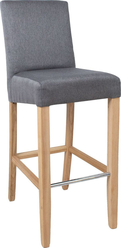 Bar Stool Boston | size: Length: 53cm, Width: 53cm, Height: 108cm, Depth: 40cm | color: Gray | image: 1 | variant: 1011725