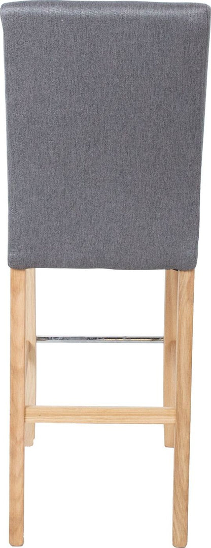 Bar Stool Boston | size: Length: 53cm, Width: 53cm, Height: 108cm, Depth: 40cm | color: Gray | image: 3 | variant: 1011725