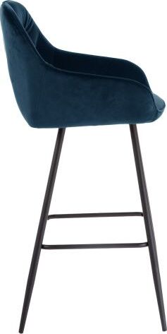 Bar Stool Brita | size: Width: 53cm, Height: 109cm, Depth: 55cm | color: Blue | image: 3 | variant: 1005582