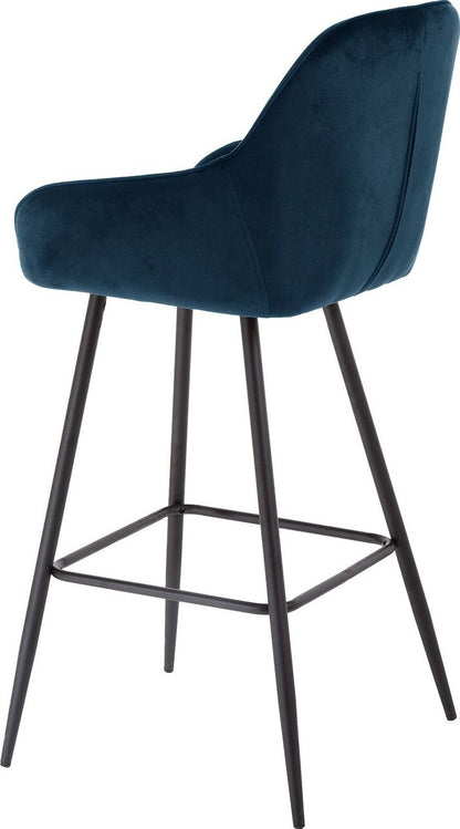 Bar Stool Brita | size: Width: 53cm, Height: 109cm, Depth: 55cm | color: Blue | image: 4 | variant: 1005582