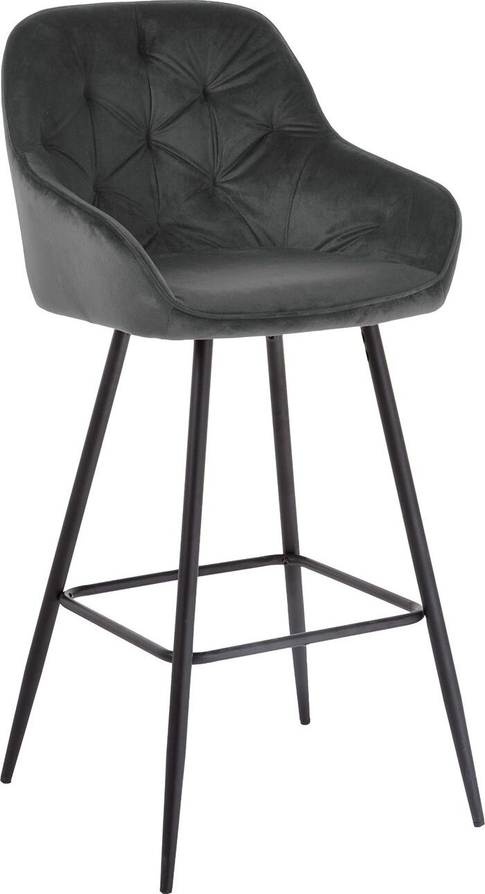 Bar Stool Brita | size: Width: 53cm, Height: 109cm, Depth: 55cm | color: Gray | image: 1 | variant: 1005579