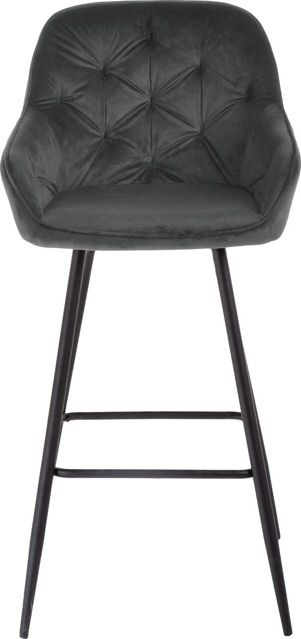 Bar Stool Brita | size: Width: 53cm, Height: 109cm, Depth: 55cm | color: Gray | image: 2 | variant: 1005579