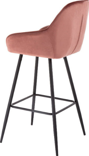 Bar Stool Brita | size: Width: 53cm, Height: 109cm, Depth: 55cm | color: Pink | image: 4 | variant: 1005580