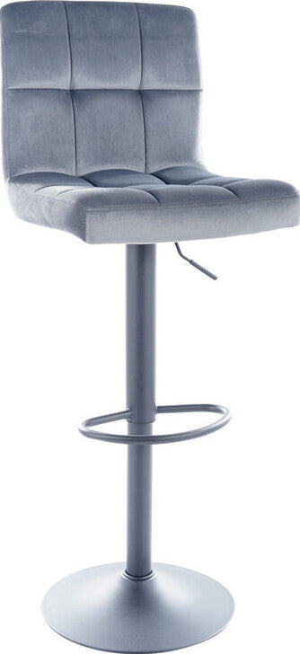 Bar Stool C-105 | size: Length: 42cm, Width: 42cm, Height: 117cm, Depth: 39cm | color: Gray | image: 1 | variant: 1005622