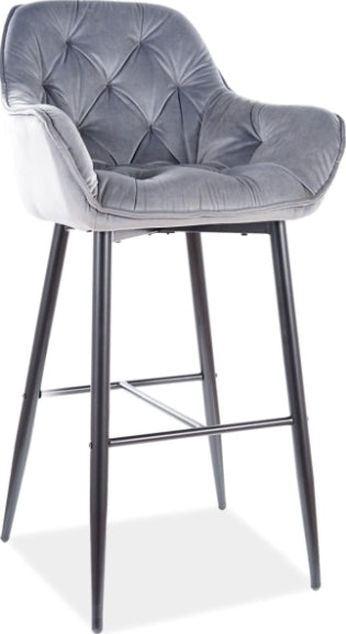 Bar Stool Cherry H-1 | size: Length: 56cm, Width: 56cm, Height: 105cm, Depth: 40cm | color: Gray | image: 1 | variant: 1005625