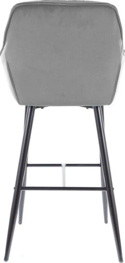 Bar Stool Cherry H-1 | size: Length: 56cm, Width: 56cm, Height: 105cm, Depth: 40cm | color: Gray | image: 4 | variant: 1005625