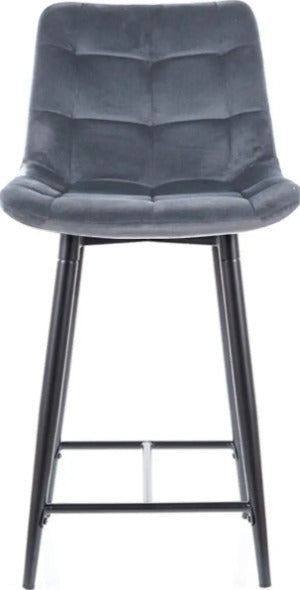 Bar Stool Chic H-2 | size: Width: 45cm, Height: 92cm, Depth: 37cm | color: Gray | image: 2 | variant: 1005635