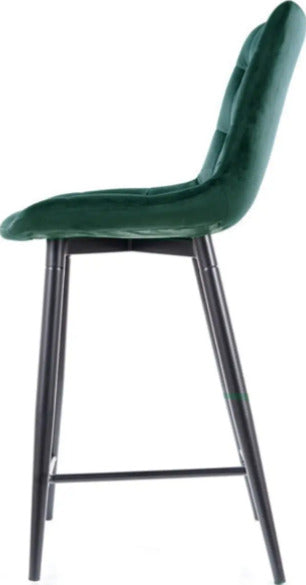 Bar Stool Chic H-2 | size: Width: 45cm, Height: 92cm, Depth: 37cm | color: Green | image: 3 | variant: 1005636