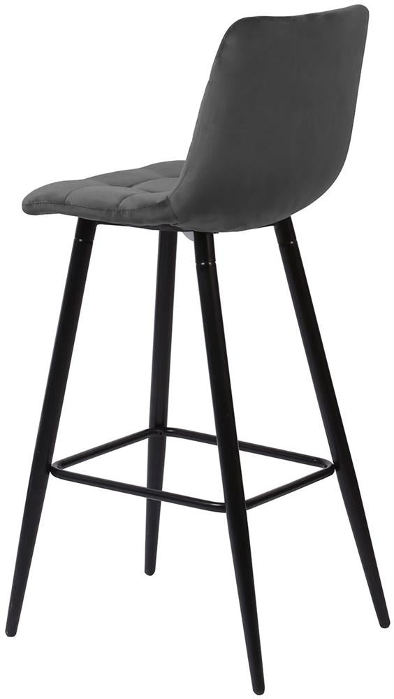 Bar Stool Chilli | size: Width: 43cm, Height: 104cm, Depth: 50.5cm | color: Gray | image: 3 | variant: 1005590