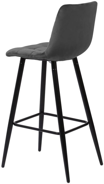 Bar Stool Chilli | size: Width: 43cm, Height: 104cm, Depth: 50.5cm | color: Gray | image: 3 | variant: 1005590