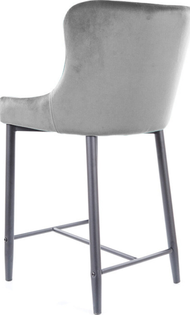 Bar Stool Colin B H-3 | size: Length: 46cm, Width: 45cm, Height: 88cm, Depth: 41cm | color: Gray | image: 2 | variant: 1012039