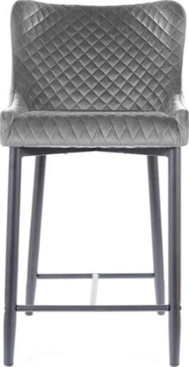 Bar Stool Colin B H-3 | size: Length: 46cm, Width: 45cm, Height: 88cm, Depth: 41cm | color: Gray | image: 3 | variant: 1012039