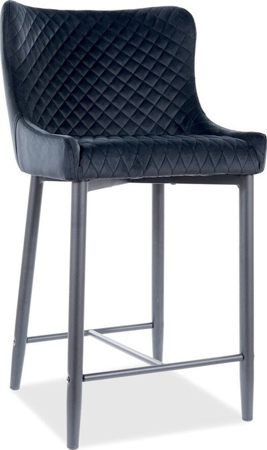 Bar Stool Colin B H-4 | size: Length: 46cm, Width: 45cm, Height: 88cm, Depth: 41cm | color: Black | image: 1 | variant: 1012038