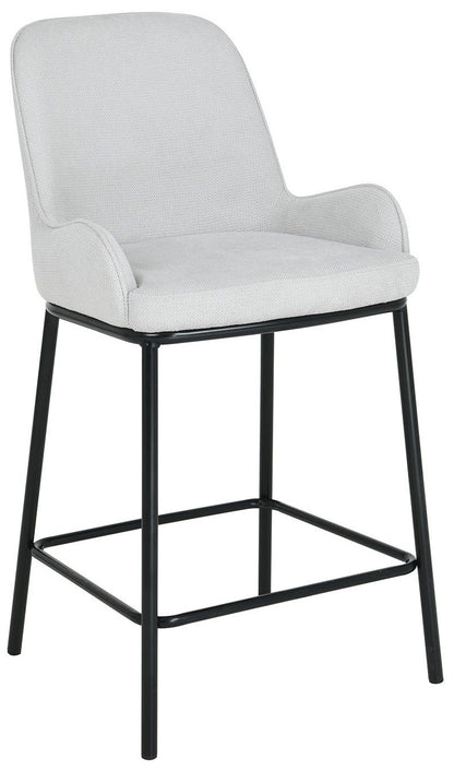 Bar Stool Darcy | size: Width: 56cm, Height: 98.5cm, Depth: 51cm | color: Gray | image: 0 | variant: 1017856