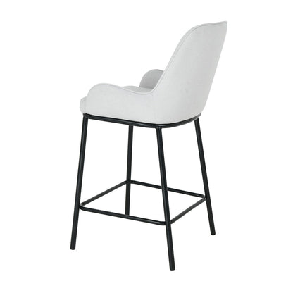 Bar Stool Darcy | size: Width: 56cm, Height: 98.5cm, Depth: 51cm | color: Gray | image: 3 | variant: 1017856