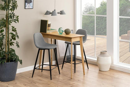 Bar Stool East Ferndale | size: Width: 43.5cm, Height: 91cm, Depth: 48.5cm | color: Black/Grey | image: 4 | variant: 1005971