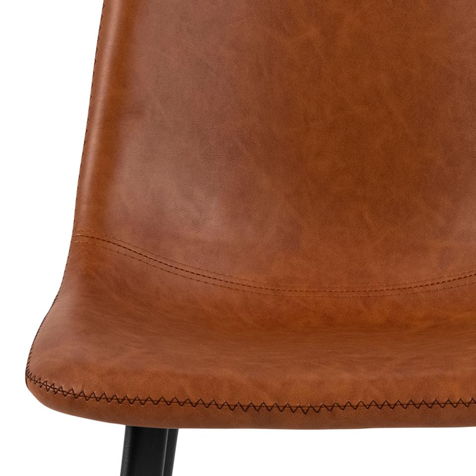 Bar Stool East Thun | size: Width: 46cm, Height: 91cm, Depth: 50cm | color: Brown/Black | image: 5 | variant: 1005744