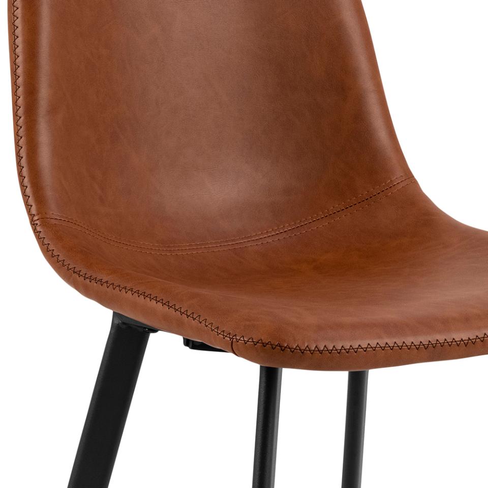 Bar Stool East Thun | size: Width: 46cm, Height: 91cm, Depth: 50cm | color: Brown/Black | image: 8 | variant: 1005744