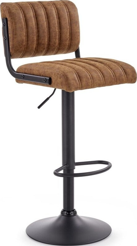 Bar Stool East Whitley Bay | size: Length: 39cm, Width: 39cm, Height: 89-109cm, Depth: 46cm | color: Brown | image: 1 | variant: 1007053
