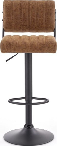 Bar Stool East Whitley Bay | size: Length: 39cm, Width: 39cm, Height: 89-109cm, Depth: 46cm | color: Brown | image: 2 | variant: 1007053
