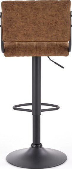 Bar Stool East Whitley Bay | size: Length: 39cm, Width: 39cm, Height: 89-109cm, Depth: 46cm | color: Brown | image: 3 | variant: 1007053