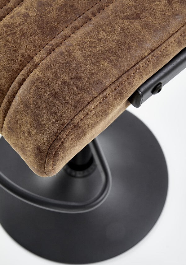 Bar Stool East Whitley Bay | size: Length: 39cm, Width: 39cm, Height: 89-109cm, Depth: 46cm | color: Brown | image: 6 | variant: 1007053