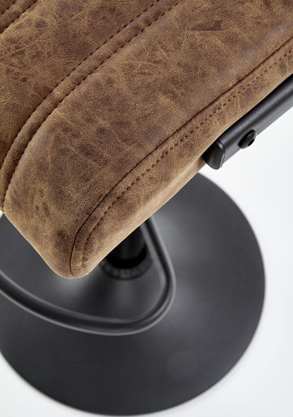 Bar Stool East Whitley Bay | size: Length: 39cm, Width: 39cm, Height: 89-109cm, Depth: 46cm | color: Brown | image: 6 | variant: 1007053