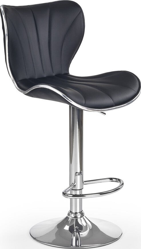 Bar Stool East Wickford | size: Length: 48cm, Width: 48cm, Height: 91-111cm, Depth: 55cm | color: Black | image: 1 | variant: 1007054