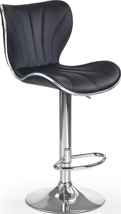 Bar Stool East Wickford | size: Length: 48cm, Width: 48cm, Height: 91-111cm, Depth: 55cm | color: Black | image: 1 | variant: 1007054