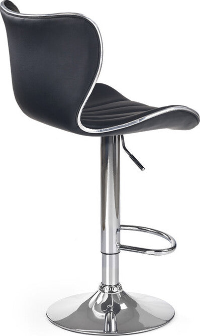 Bar Stool East Wickford | size: Length: 48cm, Width: 48cm, Height: 91-111cm, Depth: 55cm | color: Black | image: 2 | variant: 1007054