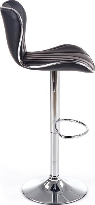 Bar Stool East Wickford | size: Length: 48cm, Width: 48cm, Height: 91-111cm, Depth: 55cm | color: Black | image: 3 | variant: 1007054