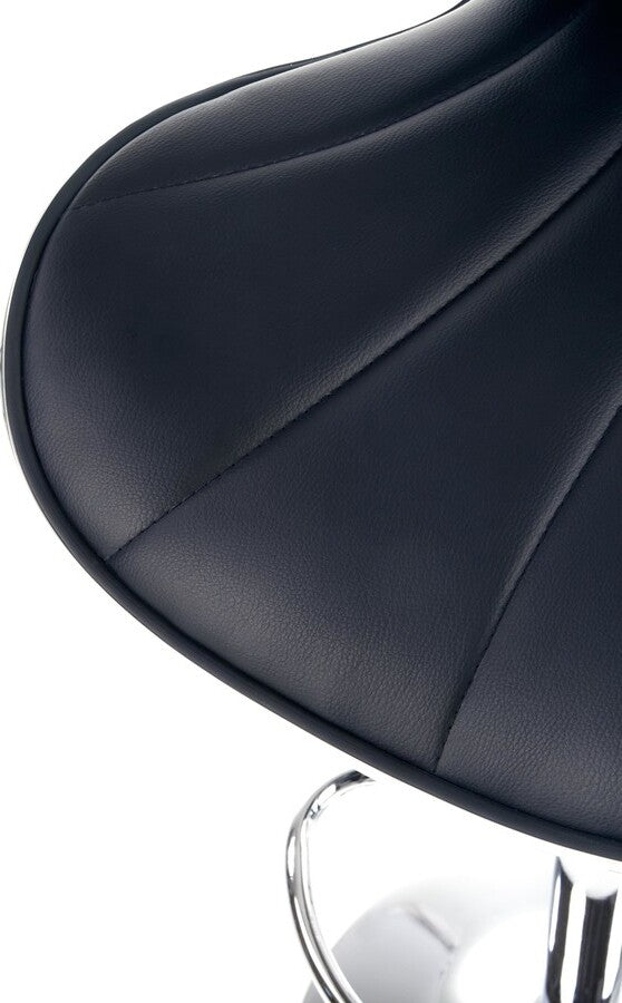 Bar Stool East Wickford | size: Length: 48cm, Width: 48cm, Height: 91-111cm, Depth: 55cm | color: Black | image: 4 | variant: 1007054