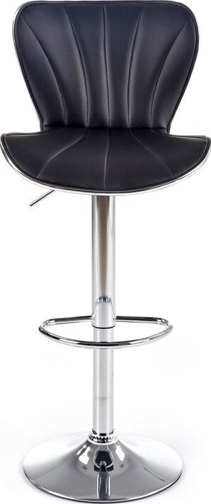 Bar Stool East Wickford | size: Length: 48cm, Width: 48cm, Height: 91-111cm, Depth: 55cm | color: Black | image: 5 | variant: 1007054