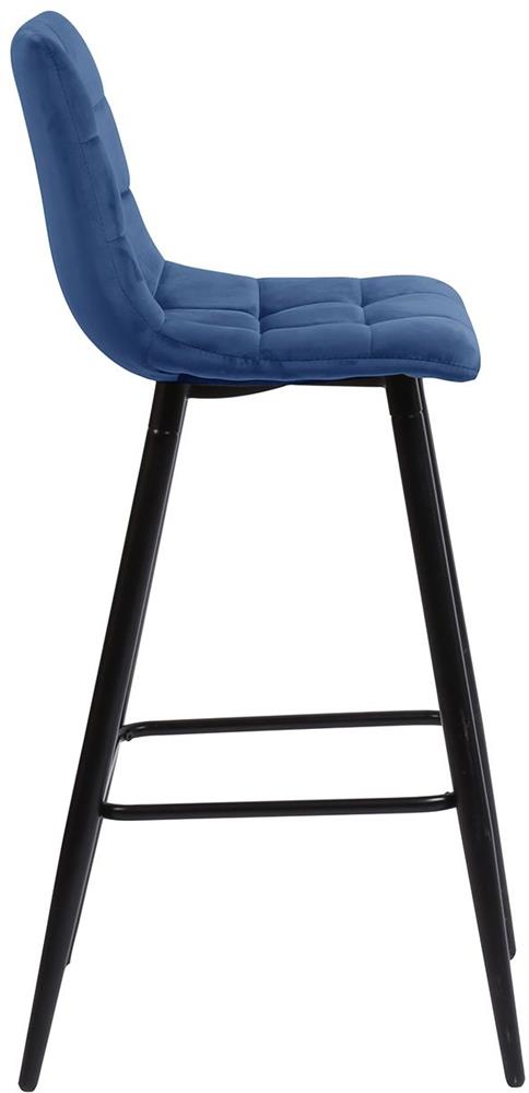 Bar Stool Epsom | size: Width: 43cm, Height: 104cm, Depth: 50.5cm | color: Blue | image: 2 | variant: 1001325