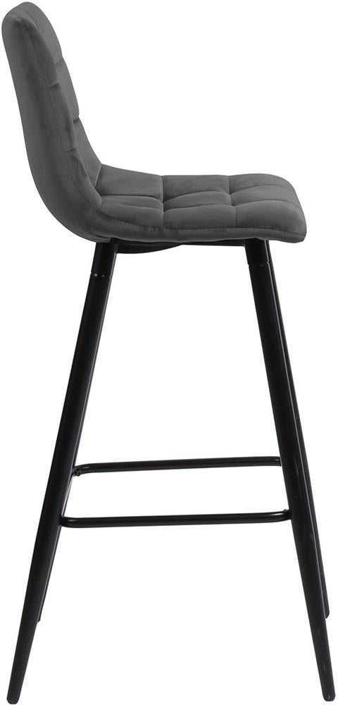 Bar Stool Epsom | size: Width: 43cm, Height: 104cm, Depth: 50.5cm | color: Gray | image: 2 | variant: 1001324