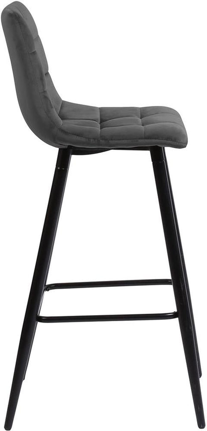 Bar Stool Epsom | size: Width: 43cm, Height: 104cm, Depth: 50.5cm | color: Gray | image: 2 | variant: 1001324