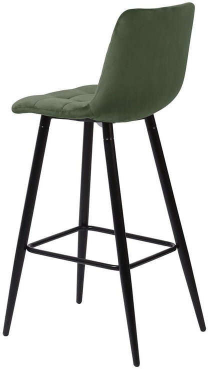 Bar Stool Epsom | size: Width: 43cm, Height: 104cm, Depth: 50.5cm | color: Green | image: 3 | variant: 1001326