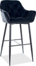 Bar Stool Farnborough | size: Length: 56cm, Width: 56cm, Height: 105cm, Depth: 40cm | color: Black | image: 1 | variant: 1004229