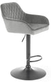 Bar Stool Forli | size: Width: 55cm, Height: 114cm, Depth: 55cm | color: Gray | image: 0 | variant: 1002998