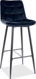 Bar Stool Harlow | size: Length: 37cm, Width: 45cm, Height: 109cm, Depth: 37cm | color: Black | image: 1 | variant: 1004236