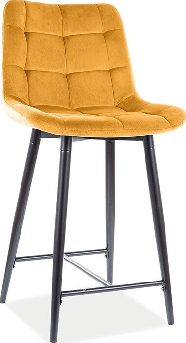 Bar Stool Hartlepool | size: Length: 45cm, Width: 45cm, Height: 92cm, Depth: 37cm | color: Yellow | image: 1 | variant: 1004243