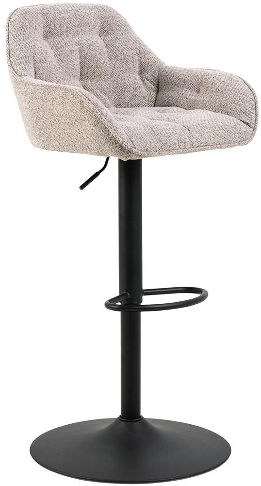 Bar Stool Horsham | size: Width: 52cm, Height: 109cm, Depth: 52cm | color: Beige/Black | image: 1 | variant: 1005968