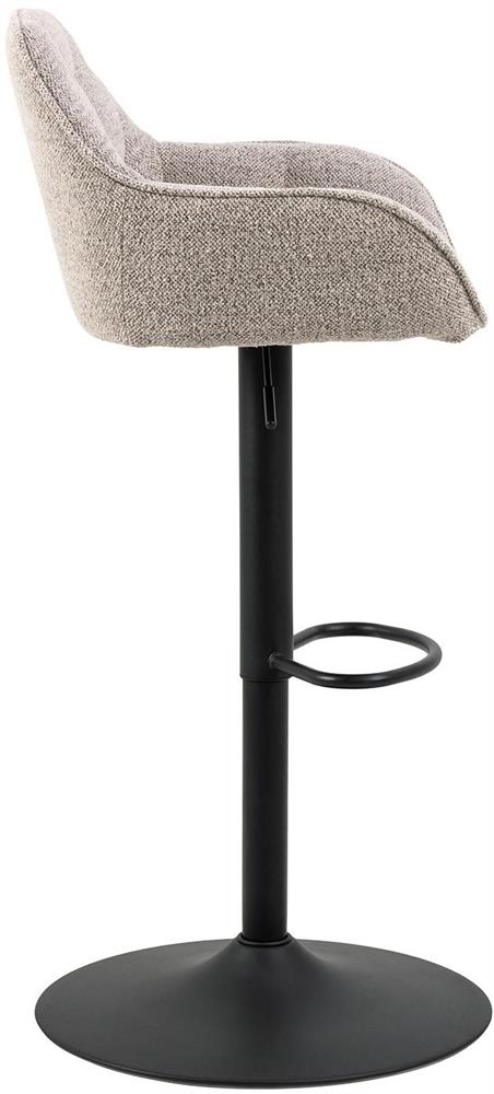 Bar Stool Horsham | size: Width: 52cm, Height: 109cm, Depth: 52cm | color: Beige/Black | image: 2 | variant: 1005968