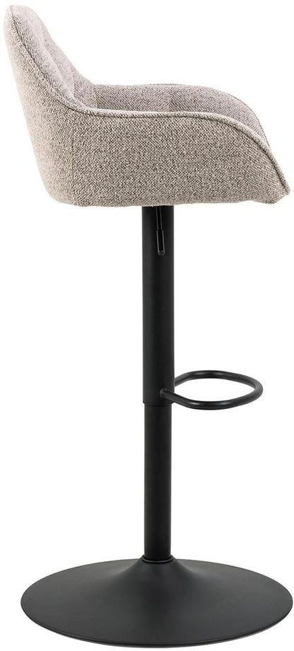 Bar Stool Horsham | size: Width: 52cm, Height: 109cm, Depth: 52cm | color: Beige/Black | image: 2 | variant: 1005968